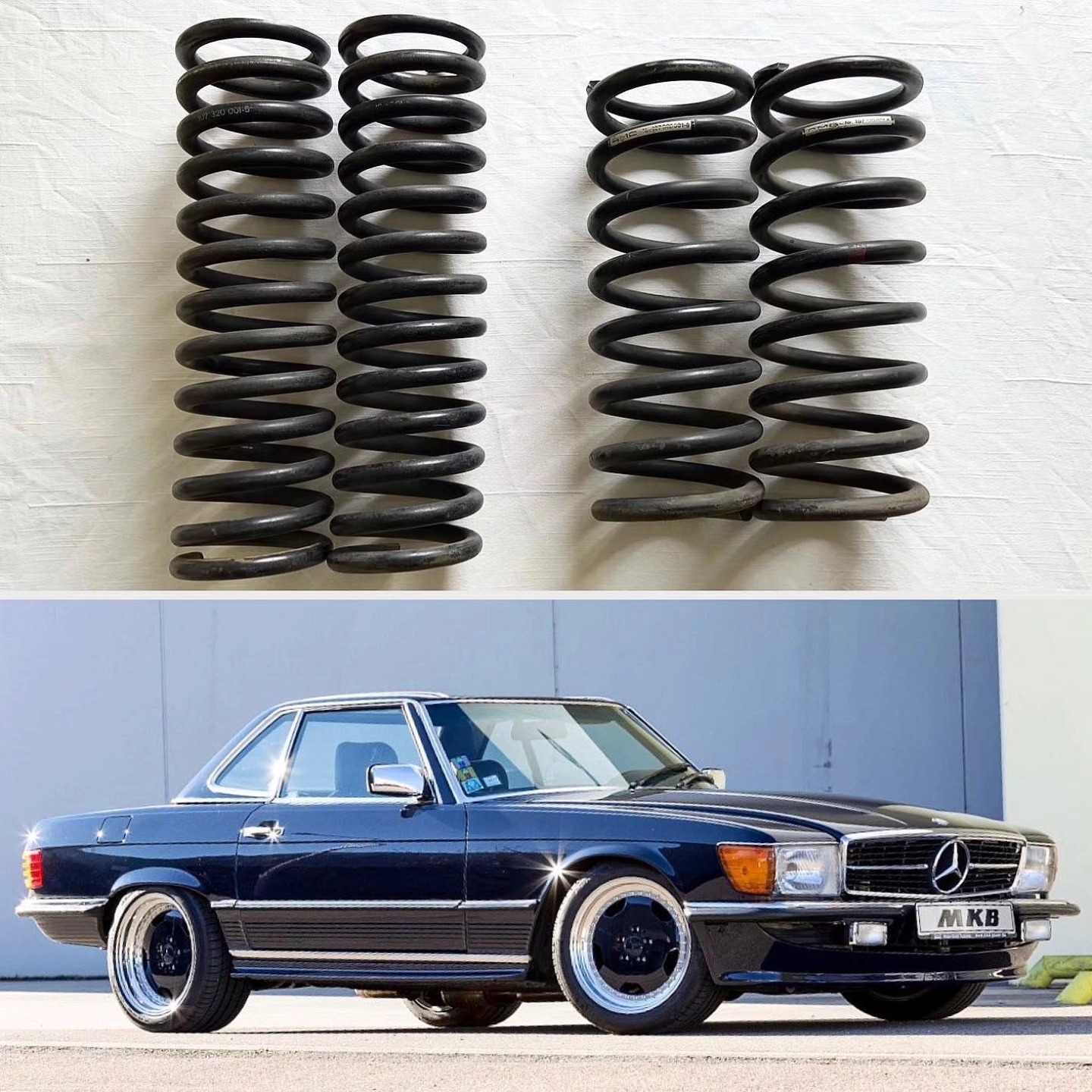 Original AMG Lowering Springs for Mercedes-Benz R107 SL/SLC - Image 5