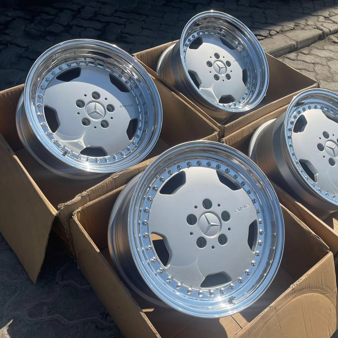 AMG 4-Piece Staggered Wheels by OZ - Image 3