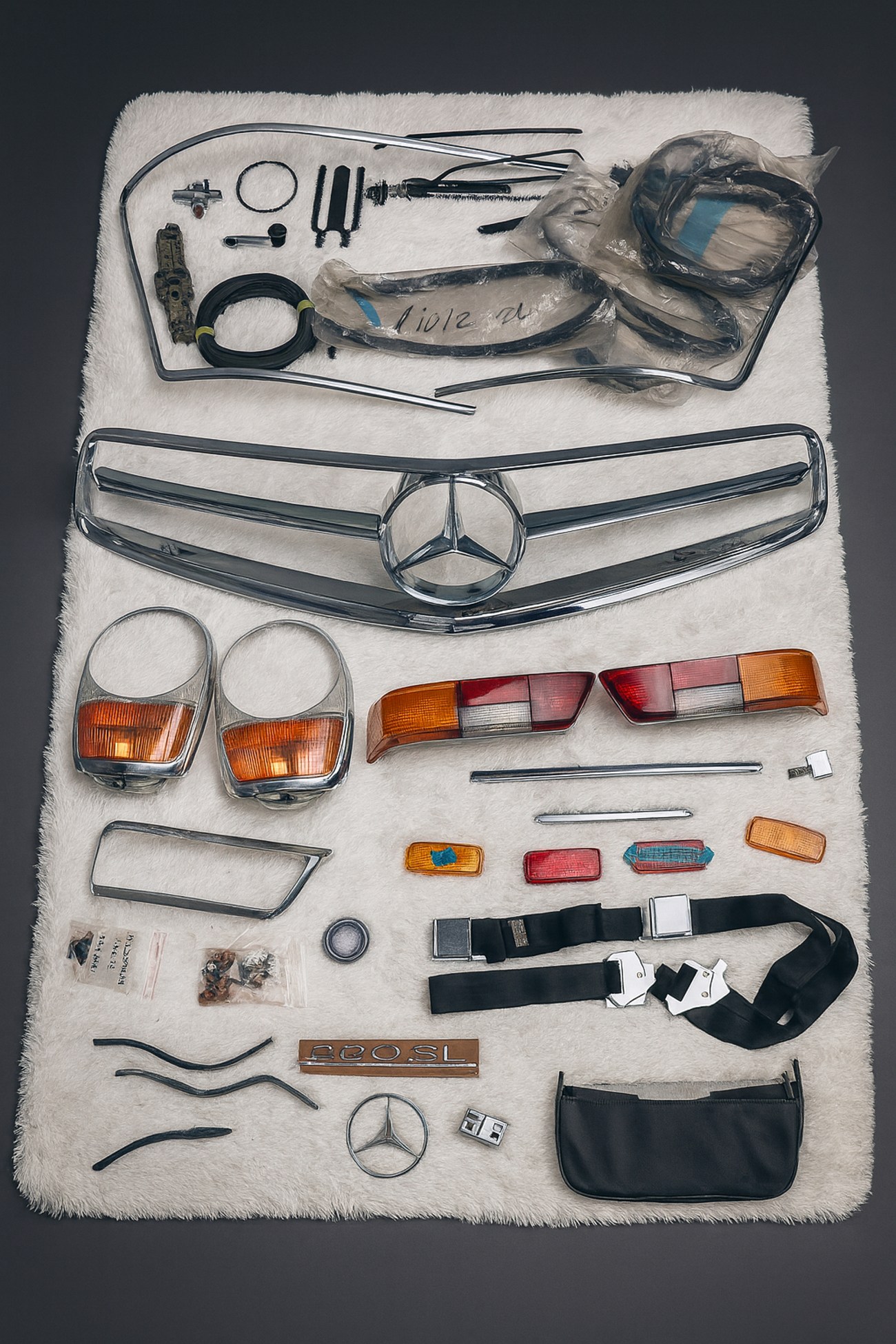 Lot of W113 Mercedes-Benz SL “Pagoda” Parts