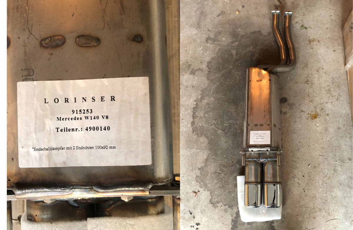 NOS Lorinser Exhaust for Mercedes-Benz W140
