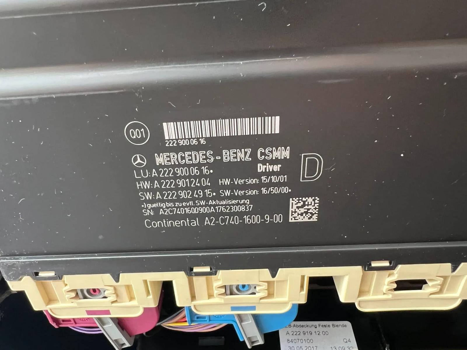 Mercedes-Benz S-Class W222 Front Seat - Image 2